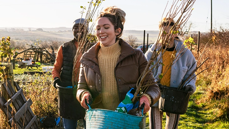 Employees take part in volunteering